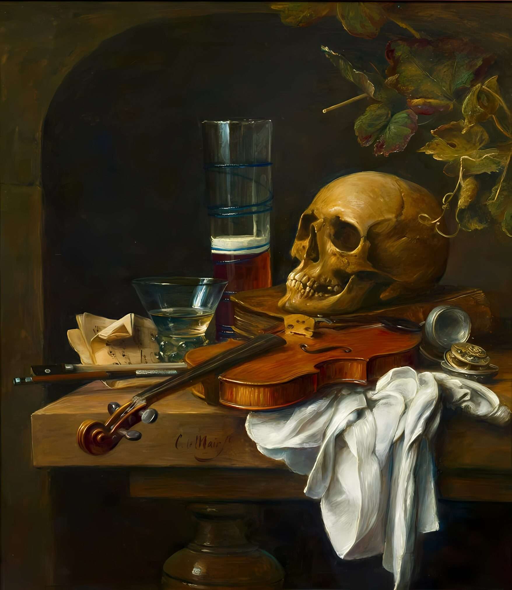 Термин «vanitas» (суета) происходит из первых строк Книги Екклесиаста . Речь идёт о следующих строках: «Суета сует, говорит проповедник, суета сует, всё суета», т.е. «тщеславие». Согласно Кембриджскому словарю — это чрезмерная озабоченность своей внешностью или достижениями. Тщеславие тесно связано с гордостью и амбициями в отношении материальных и эфемерных вещей. 
